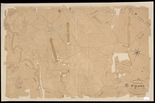 Alloue - 3 P 7/13 - Section E dite du Breuil. Feuille 2.  | 1835