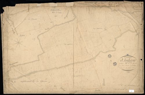 Ambérac - 3 P 8/2 - Section A dite des Marais. Feuille 1.  | 1843