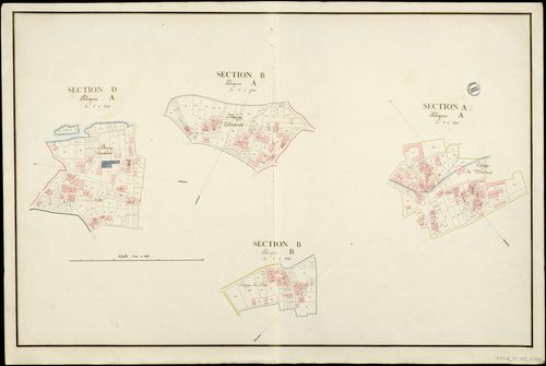Ambérac - 3 P 8/AC9 - Sections A, B, D  | 1811