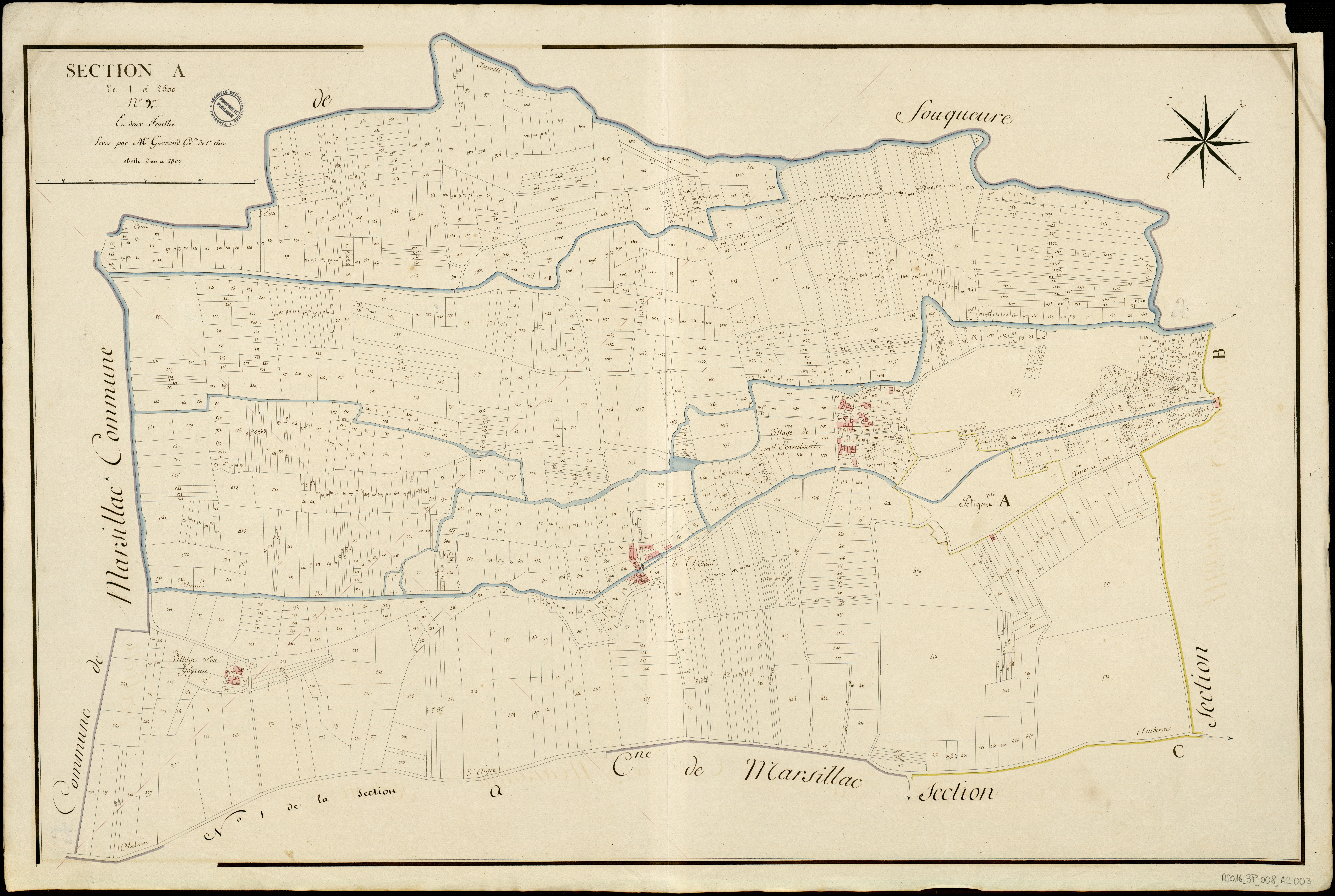 Ambérac - 3 P 8/AC3 - Section A  | 1811