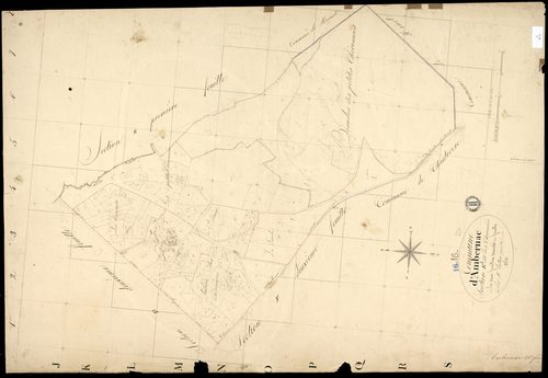 Ambernac - 3 P 9/12 - Section E dite des Cheronnies. Feuille 2.  | 1825