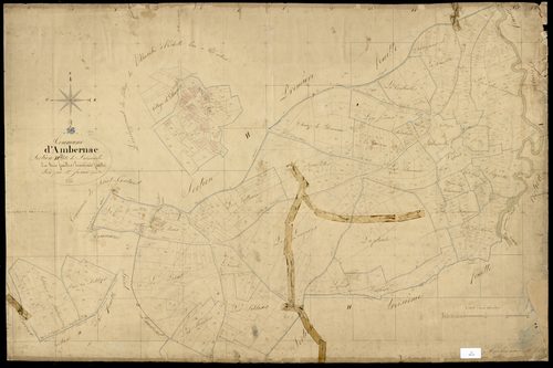 Ambernac - 3 P 9/20 - Section H dite de Lalmandie. Feuille 2.  | 1825