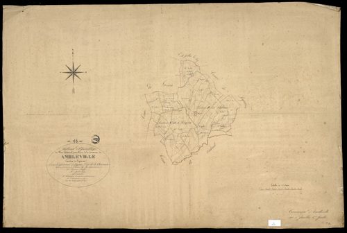 Ambleville - 3 P 10/1 - Tableau d'assemblage.  | 1849