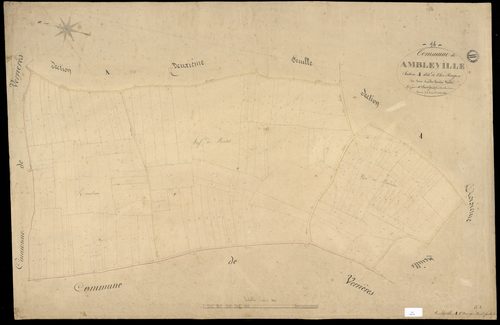 Ambleville - 3 P 10/2 - Section A dite de chez Rougeon. Feuille 1.  | 1849