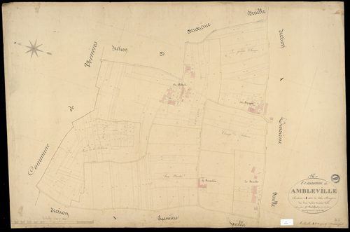 Ambleville - 3 P 10/3 - Section A dite de chez Rougeon. Feuille 2.  | 1849