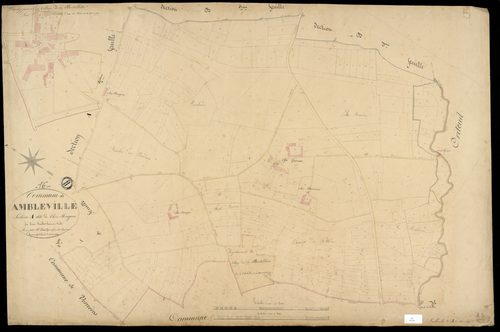 Ambleville - 3 P 10/4 - Section A dite de chez Rougeon. Feuille 3.  | 1849