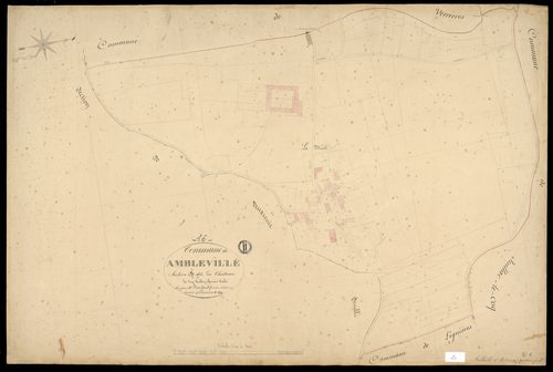 Ambleville - 3 P 10/5 - Section B dite du Château. Feuille 1.  | 1849