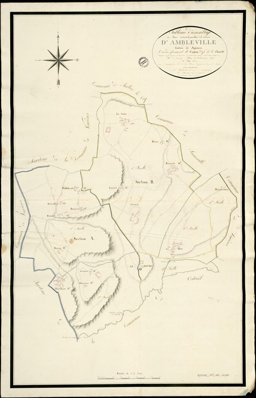 Ambleville - 3 P 10/AC1 - Tableau d'assemblage  | 1812