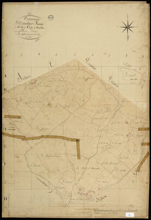 Anais - 3 P 249/6 - Section C dite de Marcillac. Feuille 1.  | 1825
