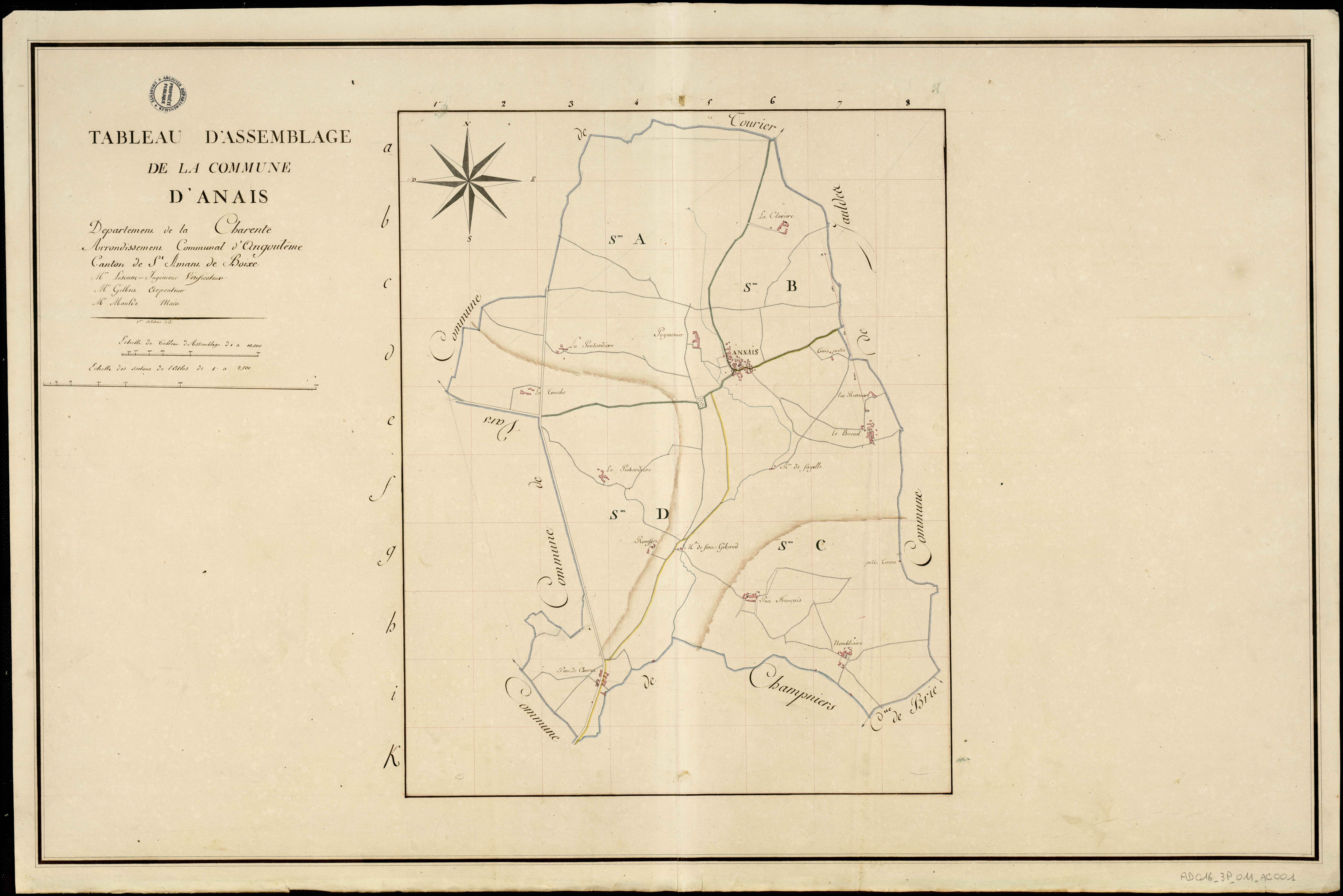 Anais - 3 P 11/AC1 - Tableau d'assemblage  | 1808