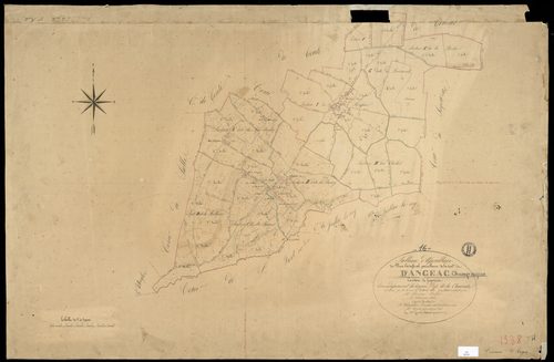 Angeac-Champagne - 3 P 12/1 - Tableau d'assemblage.  | 1850