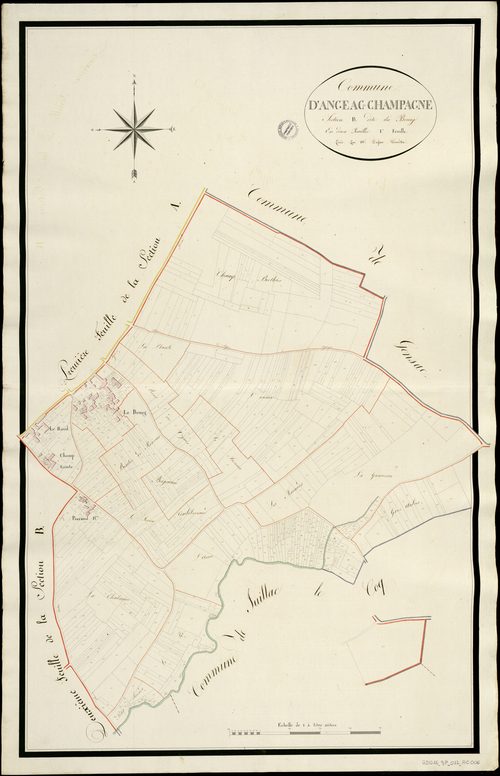 Angeac-Champagne - 3 P 12/AC6 - Section B dite du Bourg  | 1812