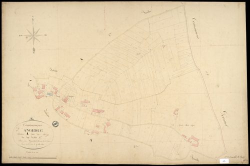 Angeduc - 3 P 14/5 - Section A dite du Bourg. Feuille 4.  | 1848