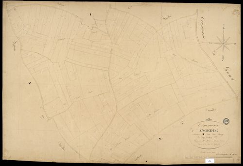 Angeduc - 3 P 14/6 - Section A dite du Bourg. Feuille 5.  | 1848