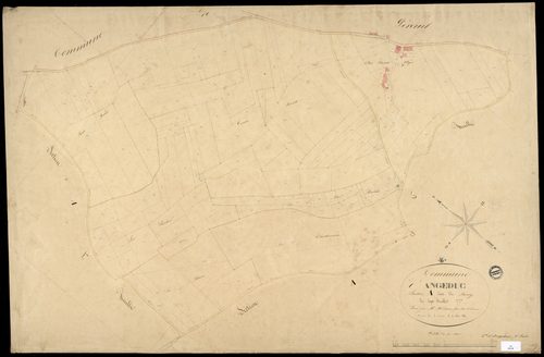 Angeduc - 3 P 14/8 - Section A dite du Bourg. Feuille 7.  | 1848