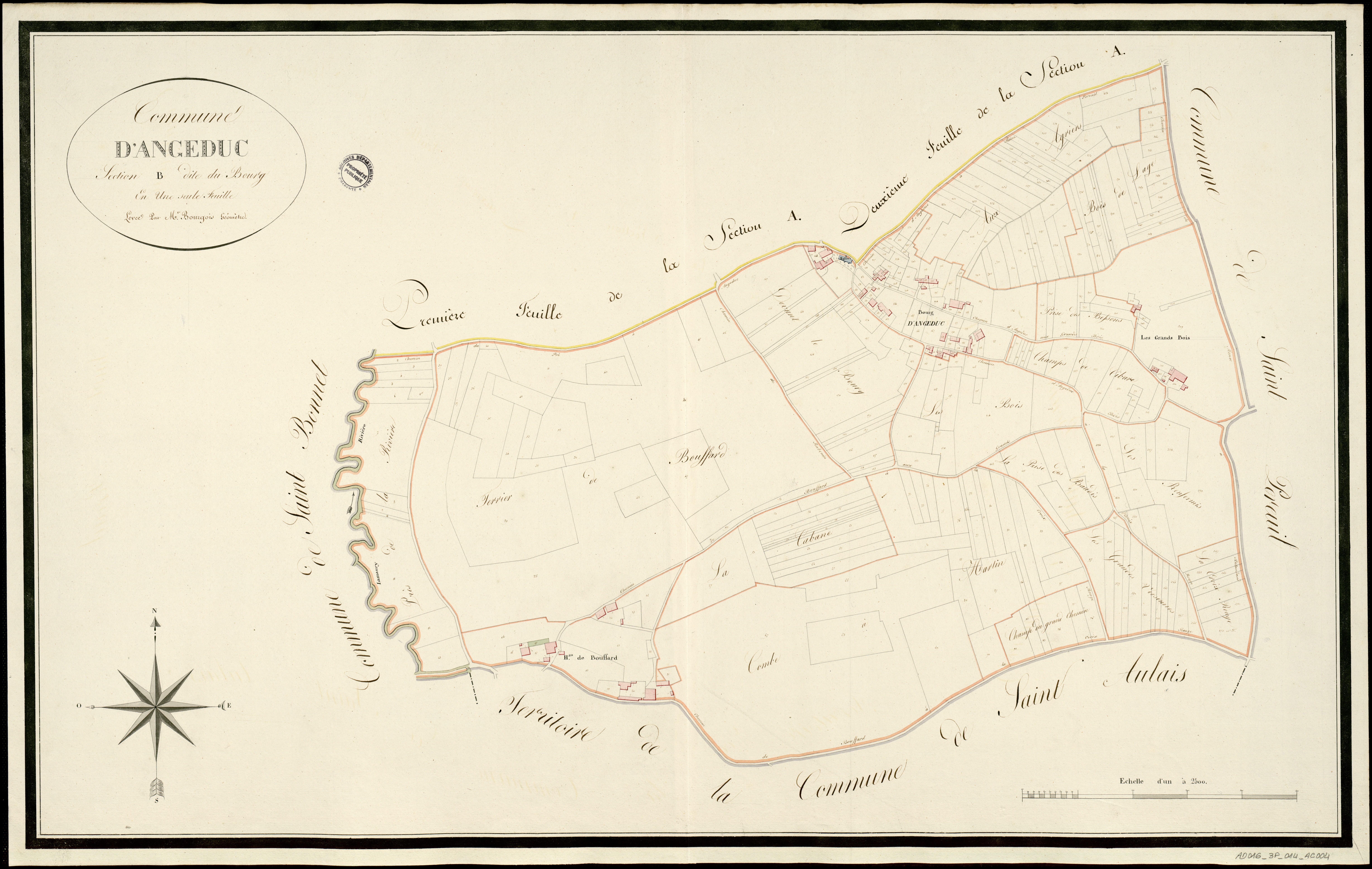 Angeduc - 3 P 14/AC4 - Section B dite du Bourg  | 1813