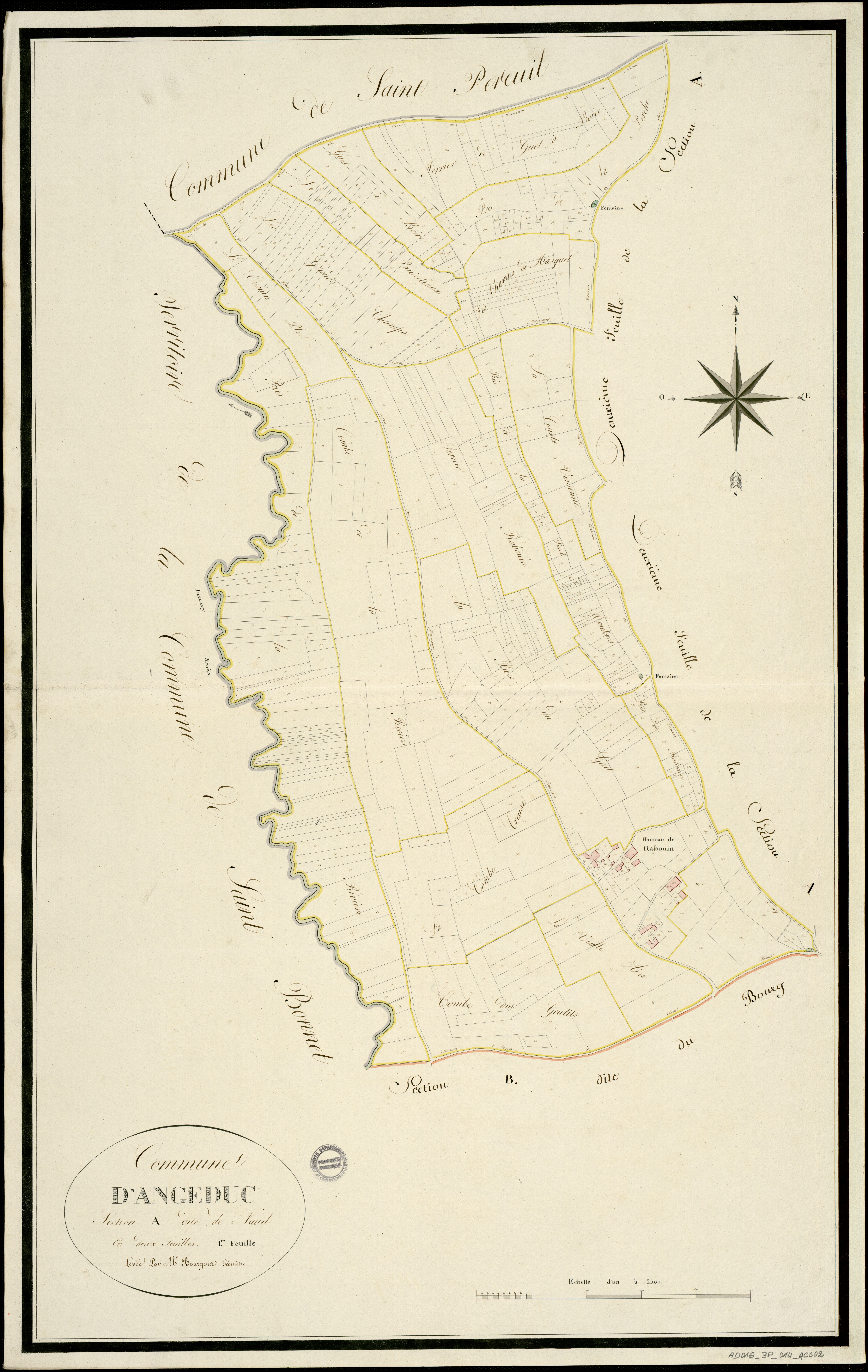 Angeduc - 3 P 14/AC2 - Section A dite de Naud  | 1813
