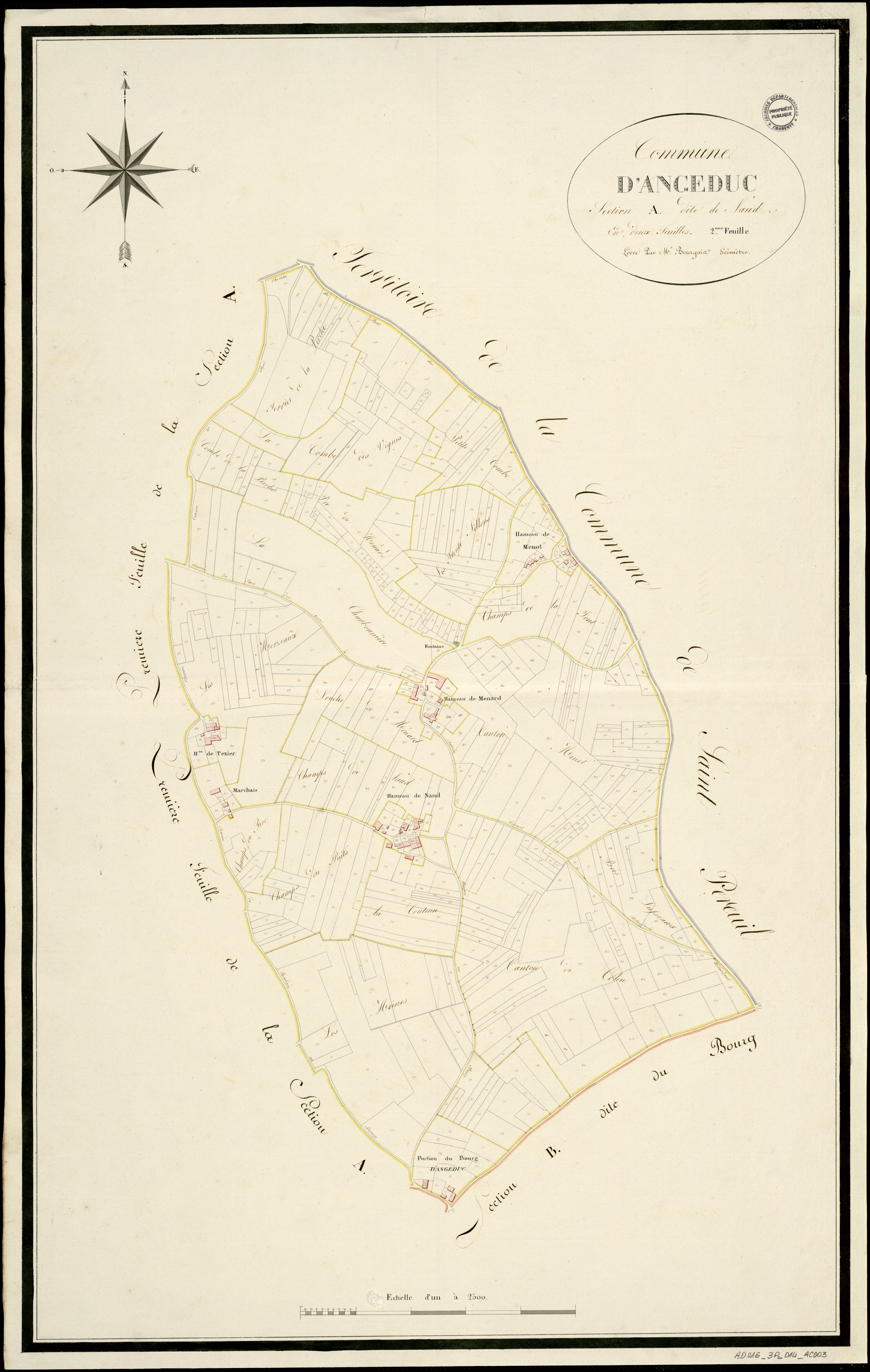 Angeduc - 3 P 14/AC3 - Section A dite de Naud  | 1813