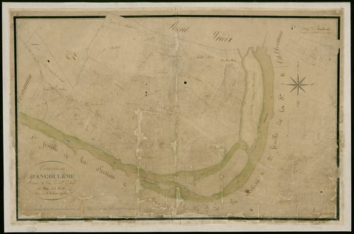 Angoulême - 3 P 15/2 - Section A dite de Saint-Cybard. Feuille 1.  | 1825