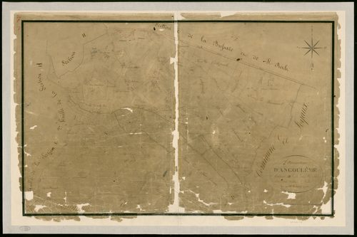 Angoulême - 3 P 15/7 - Section D dite des Bezines. Feuille 1.  | 1825