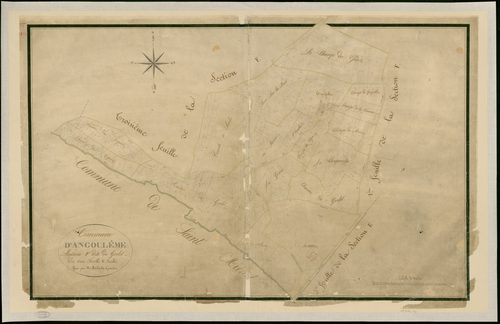 Angoulême - 3 P 15/15 - Section F dite de Grelet. Feuille 2.  | 1825
