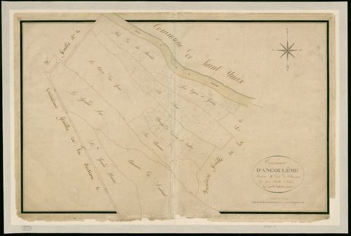 Angoulême - 3 P 15/18 - Section G dite de Saint-Auzonne. Feuille 2.  | 1825