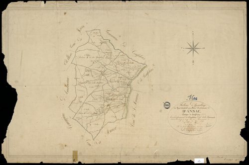 Ansac-sur-Vienne - 3 P 16/1 - Tableau d'assemblage.  | 1826