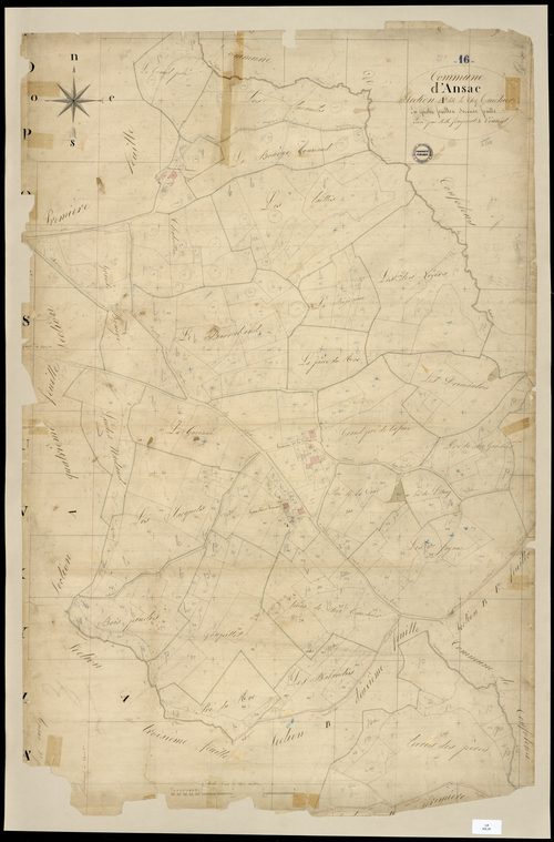Ansac-sur-Vienne - 3 P 16/3 - Section A dite de chez Gauchier. Feuille 2.  | 1826