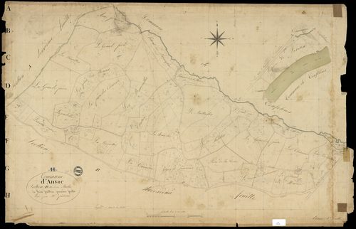Ansac-sur-Vienne - 3 P 16/6 - Section B dite de la Parlie. Feuille 1.  | 1826