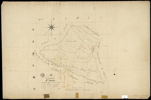Ansac-sur-Vienne - 3 P 16/7 - Section B dite de la Parlie. Feuille 2.  | 1826