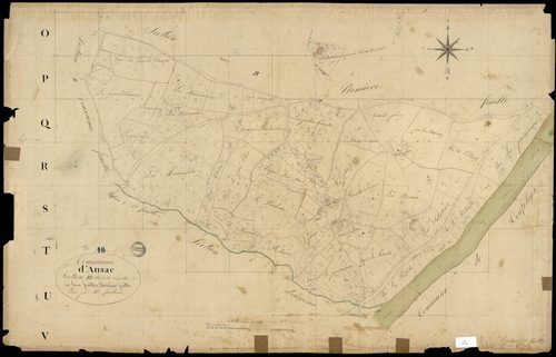 Ansac-sur-Vienne - 3 P 16/8 - Section B dite de la Parlie. Feuille 3.  | 1826