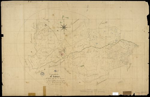 Ansac-sur-Vienne - 3 P 16/12 - Section D dite de Vaine. Feuille 2.  | 1826