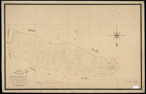 Anville - 3 P 17/4 - Section B dite du Bourg. Feuille 1.  | 1832