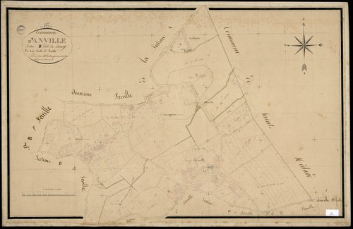 Anville - 3 P 17/5 - Section B dite du Bourg. Feuille 2.  | 1832