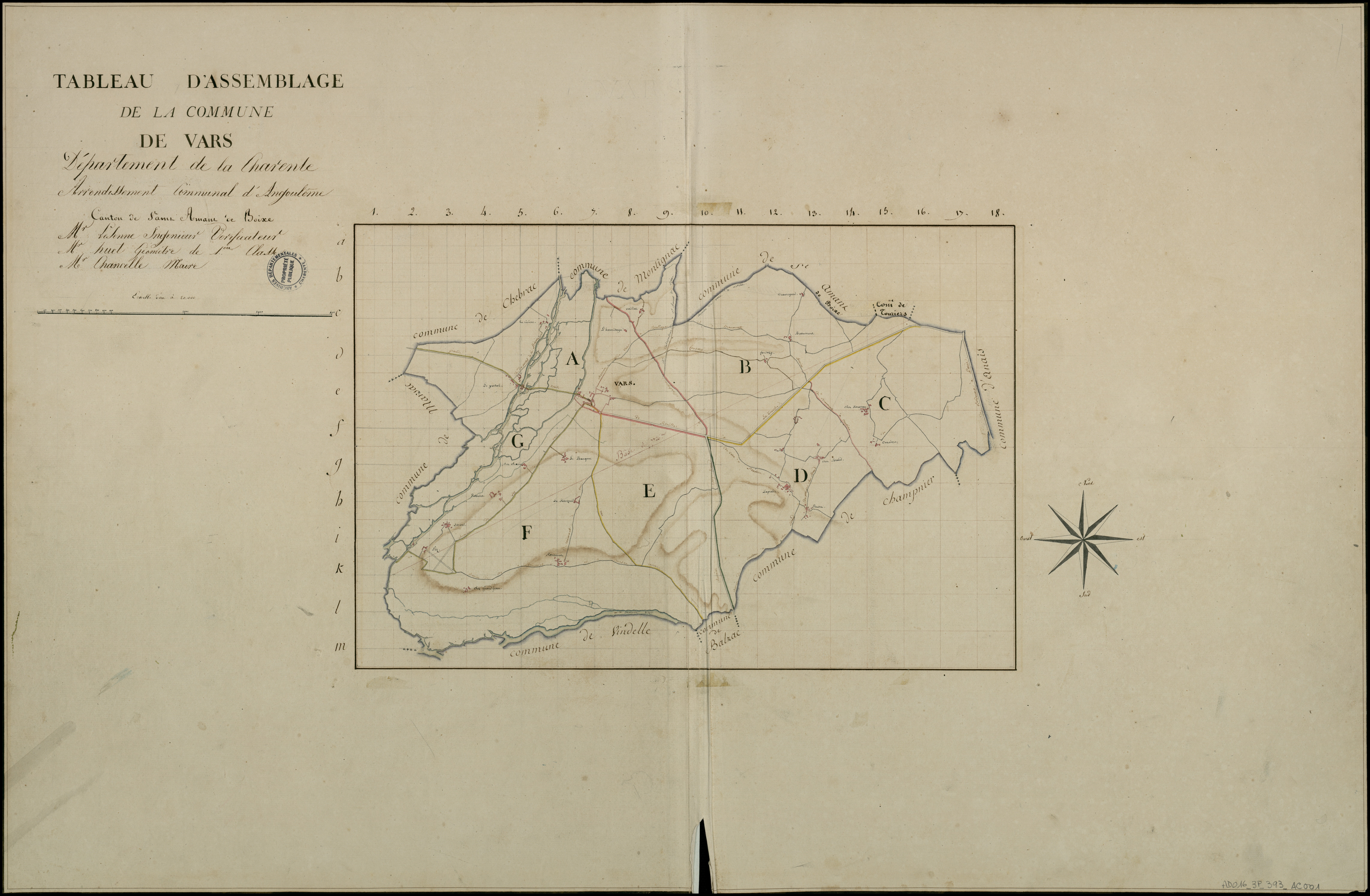 Ars - 3 P 393/AC1 - Tableau d'assemblage  | 1810
