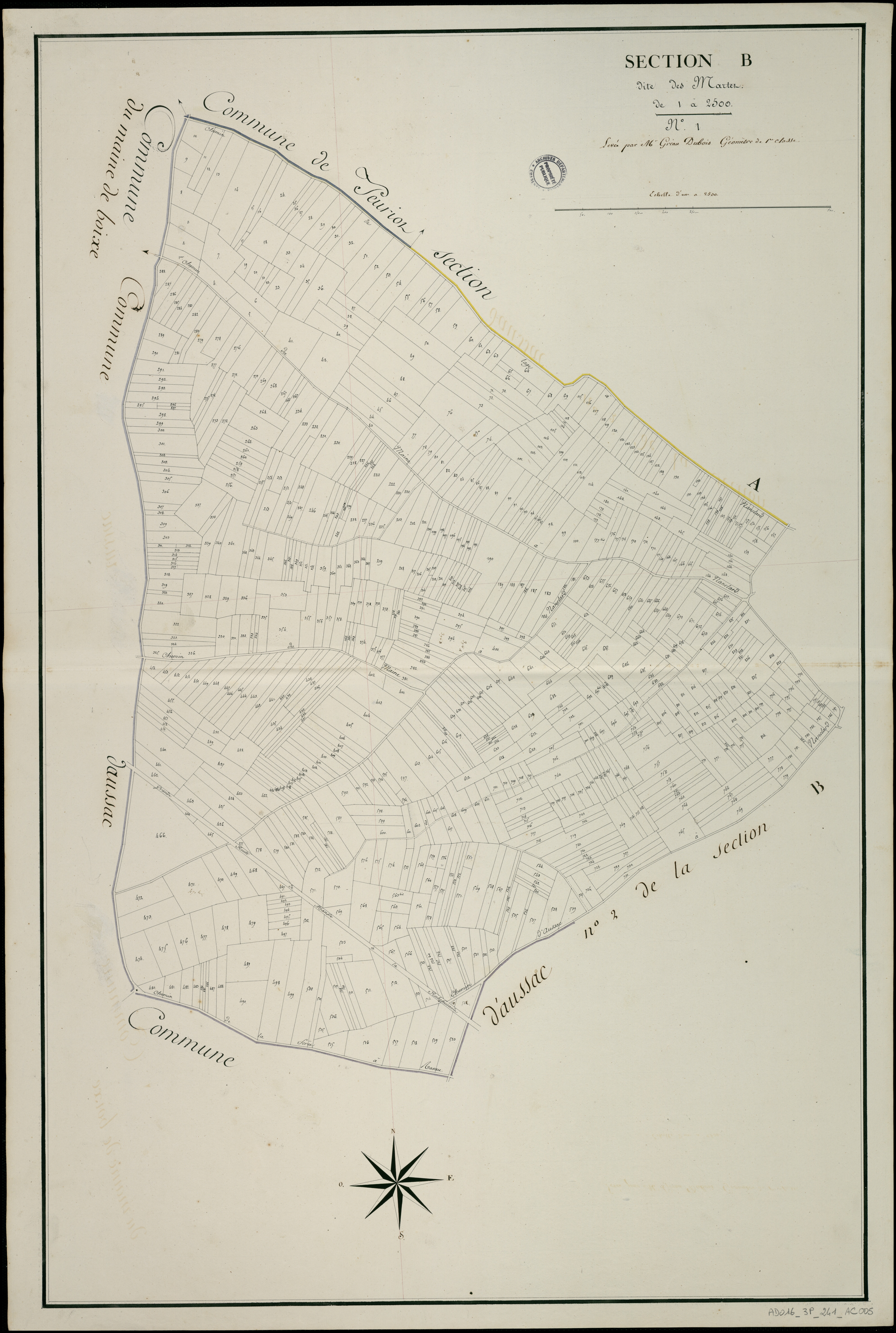 Ars - 3 P 241/AC5 - Section B dite des Martes  | 1810