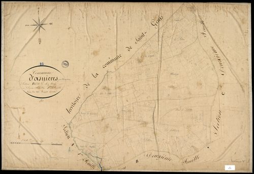 Asnières-sur-Nouère - 3 P 19/5 - Section B dite de chez Veau. Feuille 1.  | 1829