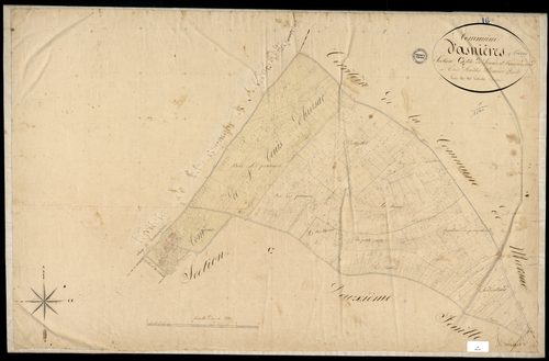 Asnières-sur-Nouère - 3 P 19/7 - Section C dite de Loume et de Boursandraud. Feuille 1.  | 1829
