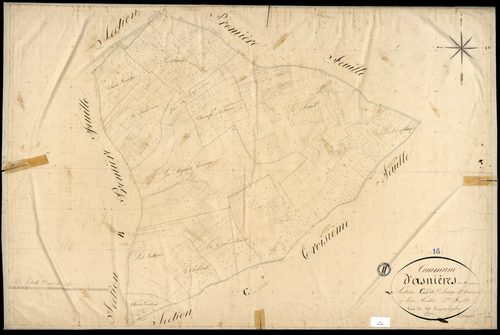 Asnières-sur-Nouère - 3 P 19/8 - Section C dite de Loume et de Boursandraud. Feuille 2.  | 1829
