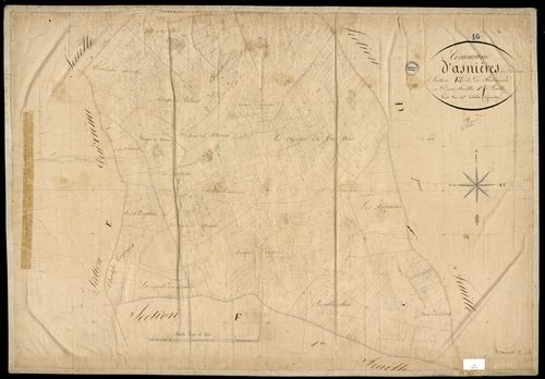 Asnières-sur-Nouère - 3 P 19/12 - Section E dite du Puirenaud. Feuille 1.  | 1829