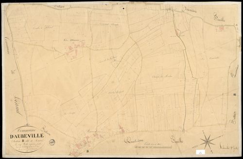 Aubeville - 3 P 21/9 - Section B dite de Ruiné. Feuille 5.  | 1836