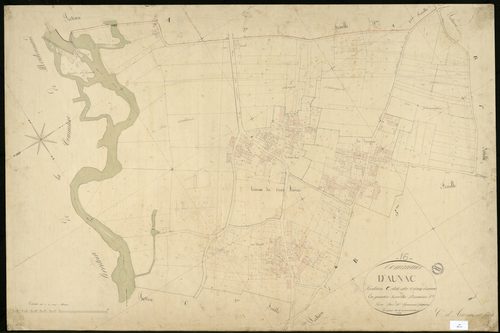 Aunac - 3 P 23/13 - Section C dite du Vieux Aunac. Feuille 1.  | 1845