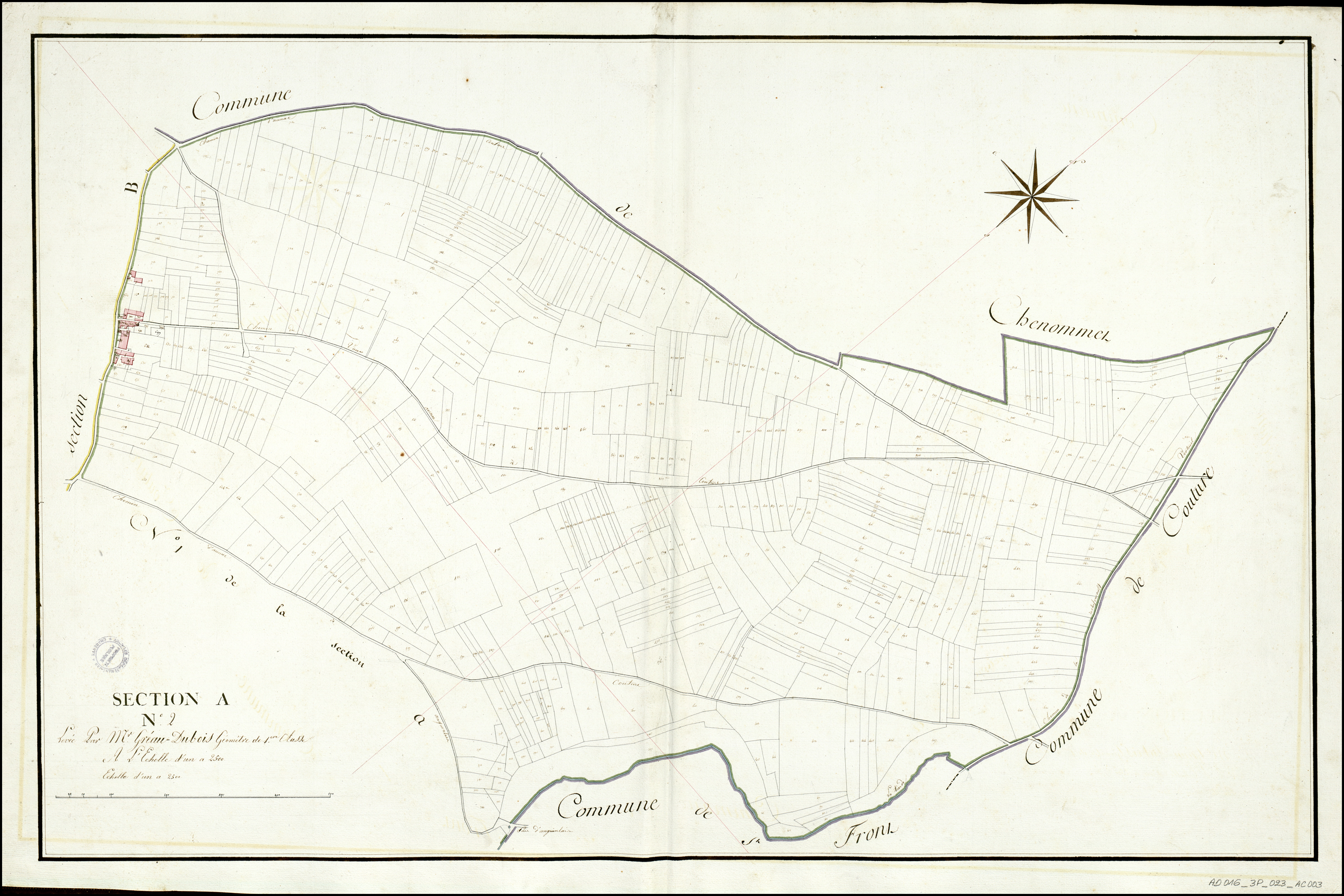 Aunac - 3 P 23/AC3 - Section A  | 1810