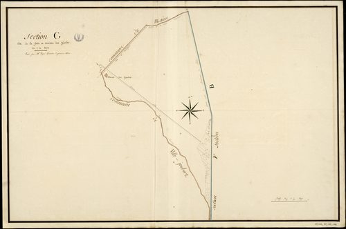 Aussac-Vadalle - 3 P 24/AC12 - Section G dite de la Forêt et Maison des gardes  | 1812