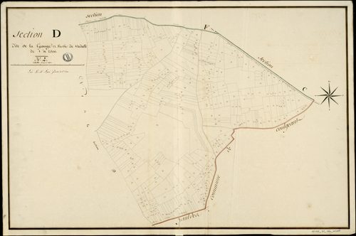Aussac-Vadalle - 3 P 24/AC8 - Section D dite de la Grange et partie de Vadalle  | 1810