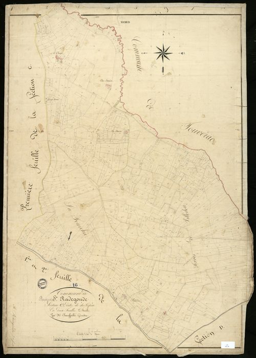 Baignes-Sainte-Radegonde - 3 P 25/9 - Section C dite de chez Copin. Feuille 2.  | 1825