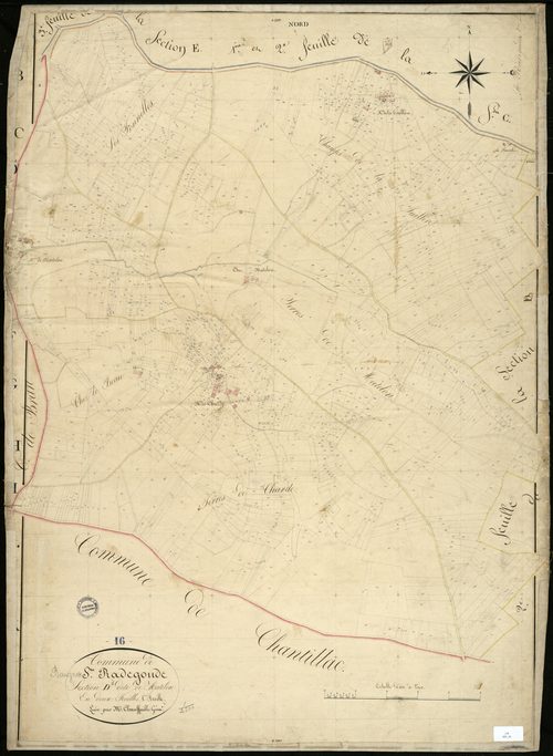 Baignes-Sainte-Radegonde - 3 P 25/10 - Section D dite de Matelon. Feuille 1.  | 1825