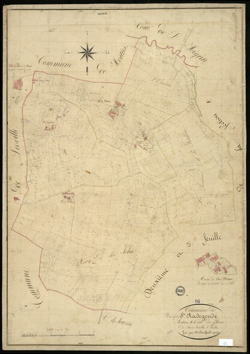 Baignes-Sainte-Radegonde - 3 P 25/15 - Section F dite du Mars. Feuille 1.  | 1825