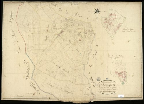 Baignes-Sainte-Radegonde - 3 P 25/18 - Section G dite de Guître. Feuille 1.  | 1825
