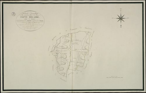 Barbezieux-Saint-Hilaire - 3 P 28B/AC1 - Tableau d'assemblage  | 1810
